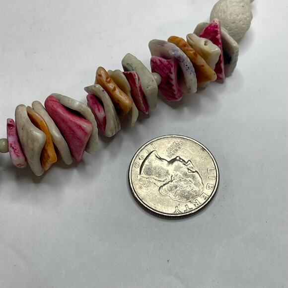 Necklace costume jewelry tropical shell faux puca puka shell beach summer wear - Picture 6 of 11